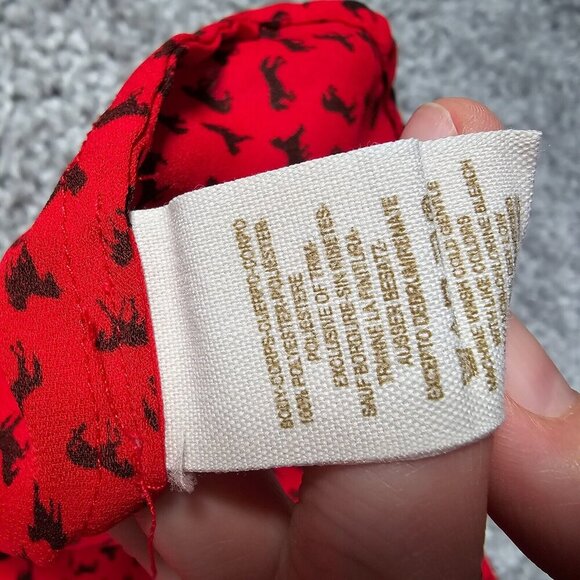 Free‎ People Womens Horse Print Long Sleeve Top Size Small Equestrian Preppy - Picture 7 of 13